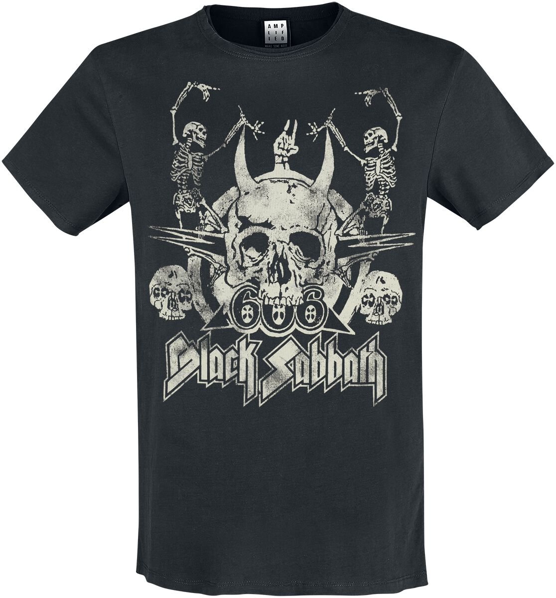 T-Shirt Manches courtes  de Black Sabbath - Amplified Collection - Dancing Skulls - S à XXL - pour Homme - noir - Black Sabbath