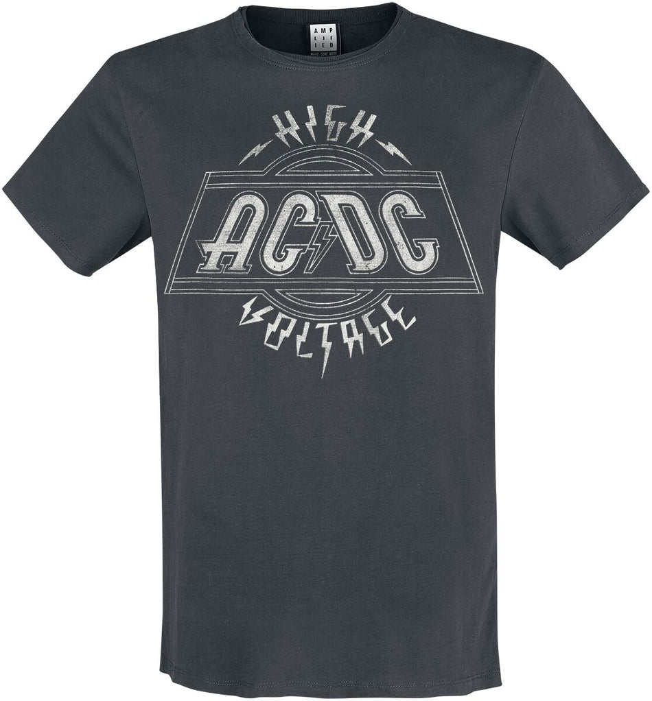 T-Shirt Manches courtes  de AC/DC - Amplified Collection - High Voltage - S à 3XL - pour Homme - anthracite - AC/DC