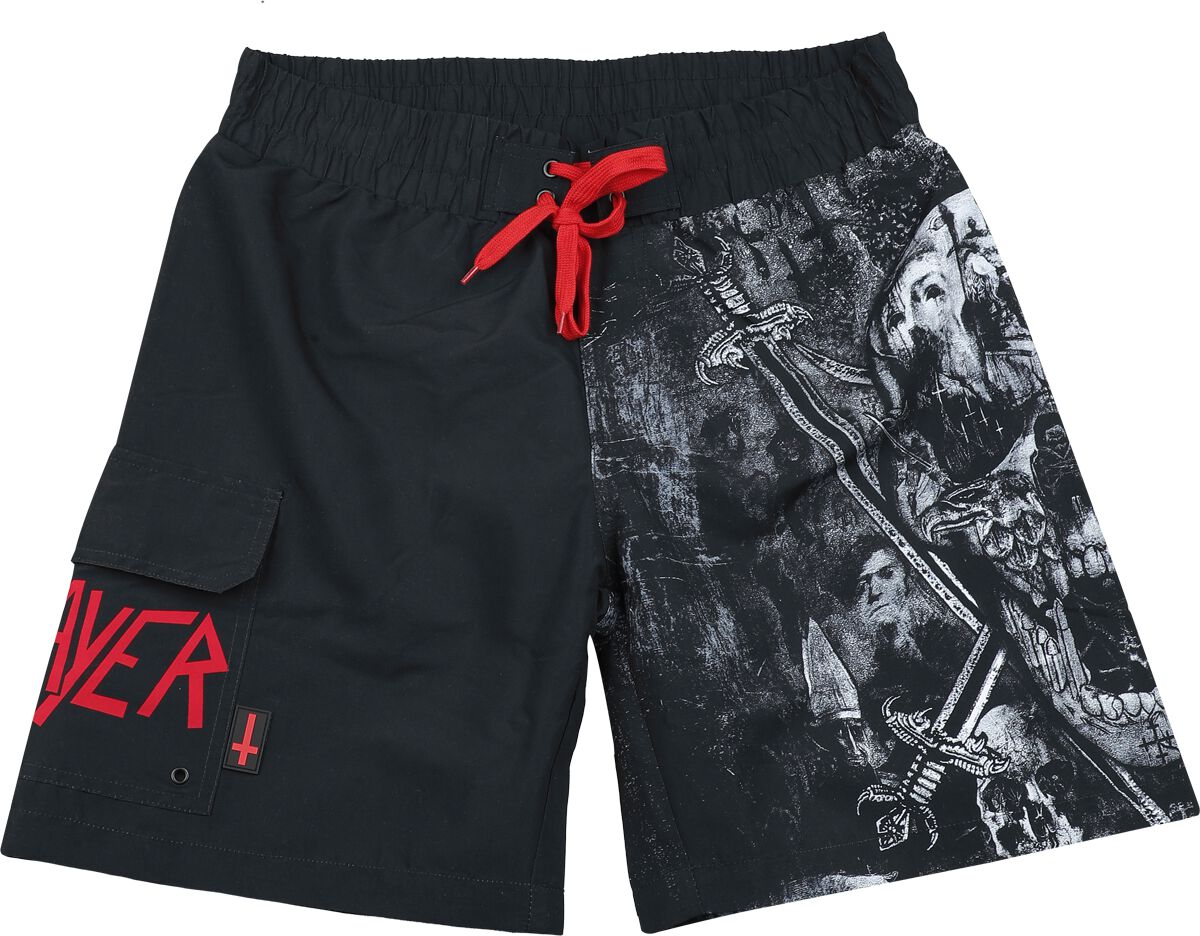 Short de bain  de Slayer - EMP Signature Collection - L à 3XL - pour Homme - noir - Slayer