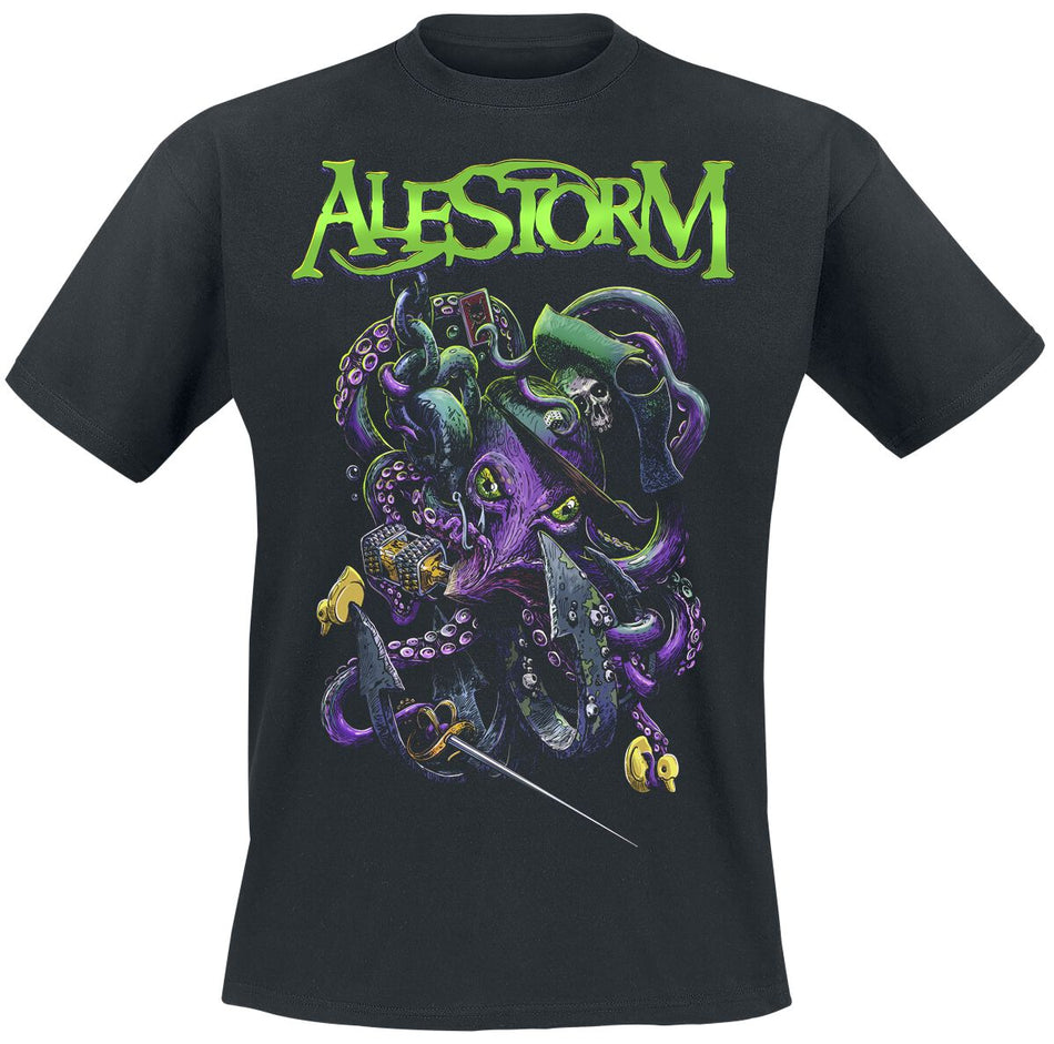 T-Shirt Manches courtes  de Alestorm - Octopus - S à 3XL - pour Homme - noir - Alestorm