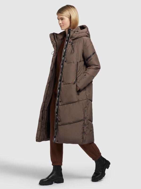 Manteau d'hiver  de Khujo - Sonje5 - S à L - pour Femme - taupe - Khujo
