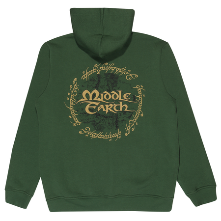 Sweat-shirt zippé à capuche  de Le Seigneur Des Anneaux - Logo - S à L - pour Homme - vert - Le Seigneur Des Anneaux - View 2