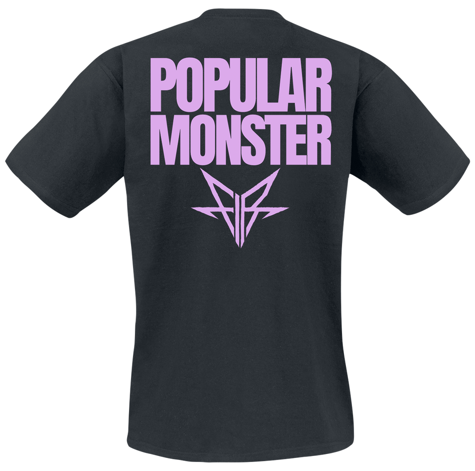T-Shirt Manches courtes  de Falling In Reverse - Popular Monster Text - S à XXL - pour Homme - noir - Falling In Reverse - View 2