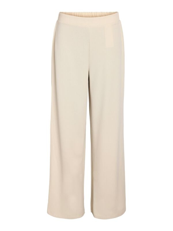 Pantalon en toile  de Noisy May - NMBOB HW JRS NOOS - Pantalon Ample - XS à S - pour Femme - beige - Noisy May