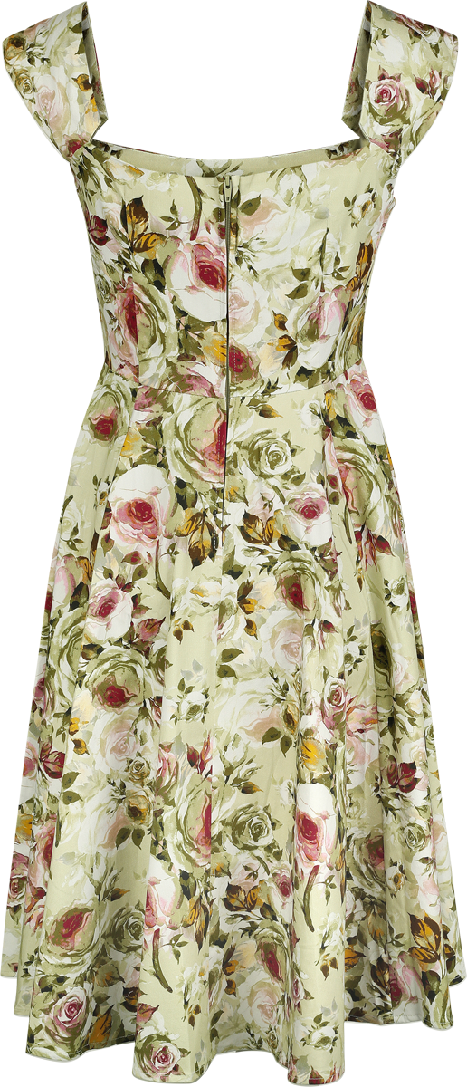 Robe mi-longue  de H&R London - Emilia Floral Swing Dress - XS à 3XL - pour Femme - multicolore - H&R London - View 2