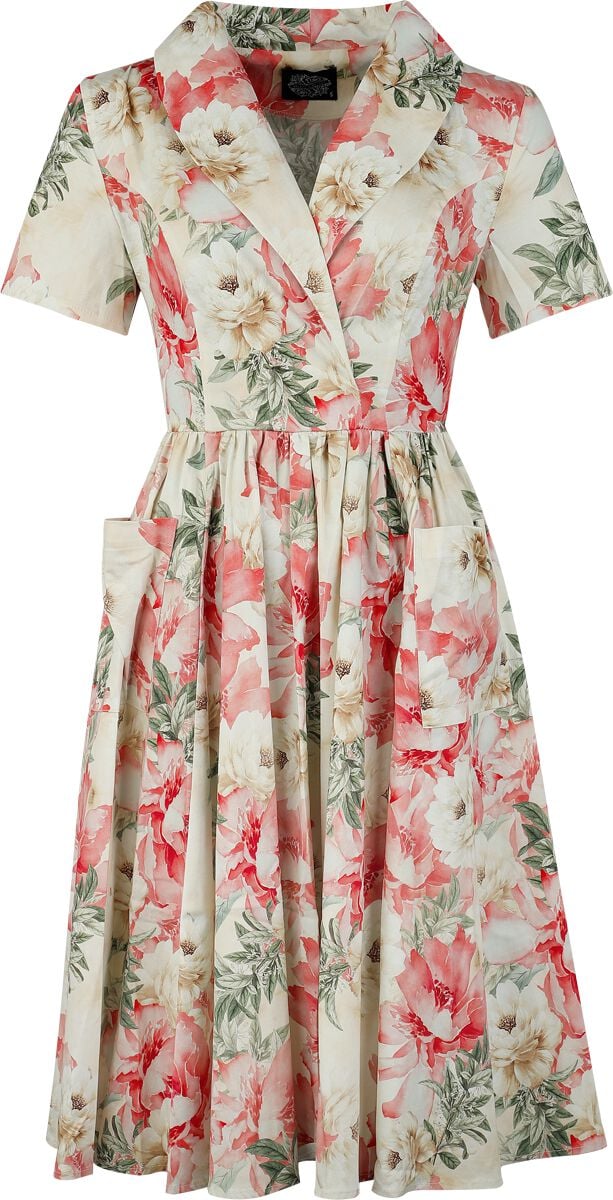 Robe mi-longue  de H&R London - Amaryllis Swing Dress - XS à 4XL - pour Femme - multicolore - H&R London