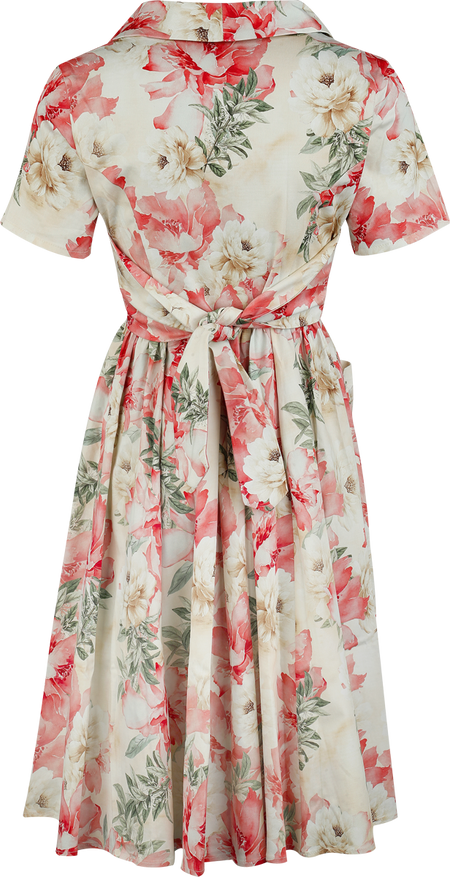 Robe mi-longue  de H&R London - Amaryllis Swing Dress - XS à 3XL - pour Femme - multicolore - H&R London - View 2