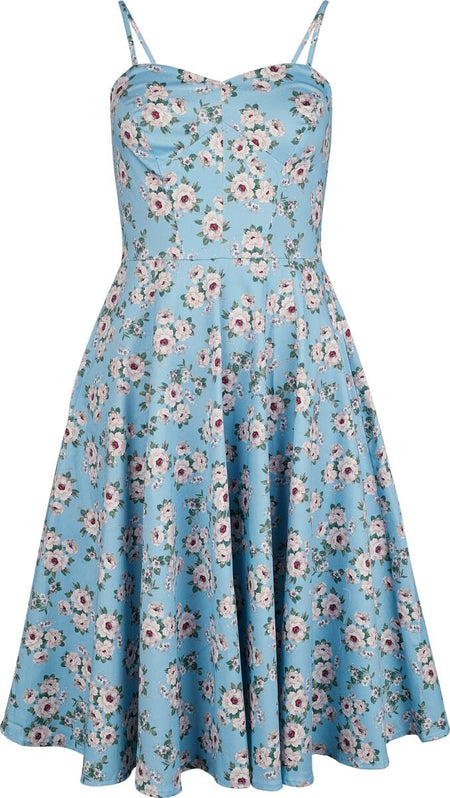 Robe mi-longue  de H&R London - Peony Swing Dress - XS à 4XL - pour Femme - multicolore - H&R London