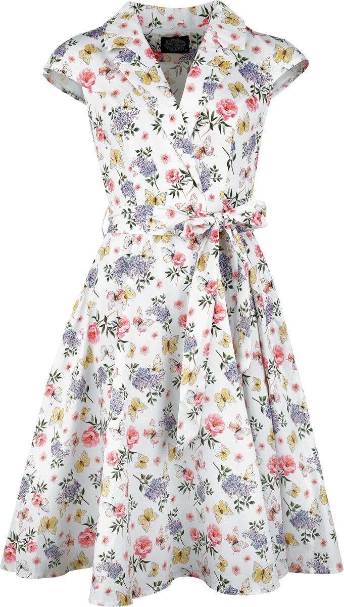 Robe mi-longue  de H&R London - Zoey Floral Swing Dress - XS à 4XL - pour Femme - multicolore - H&R London