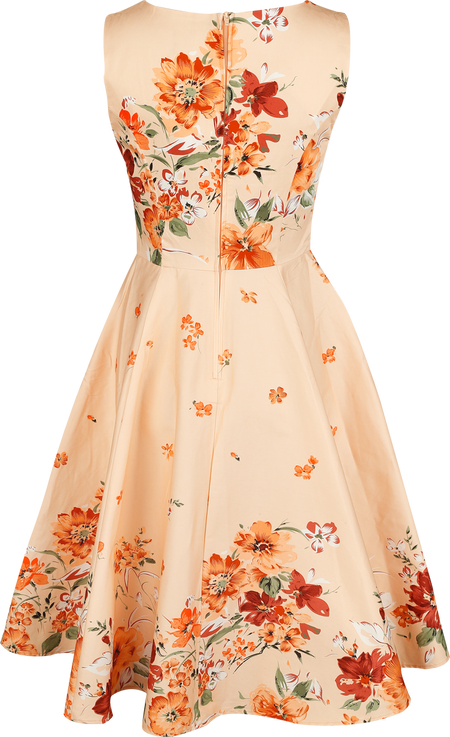Robe mi-longue  de H&R London - Jade Floral Swing Dress - XS à XXL - pour Femme - multicolore - H&R London - View 2