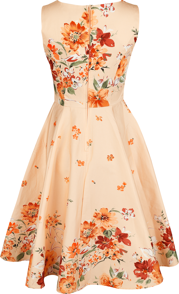Robe mi-longue  de H&R London - Jade Floral Swing Dress - XS à XXL - pour Femme - multicolore - H&R London - View 2