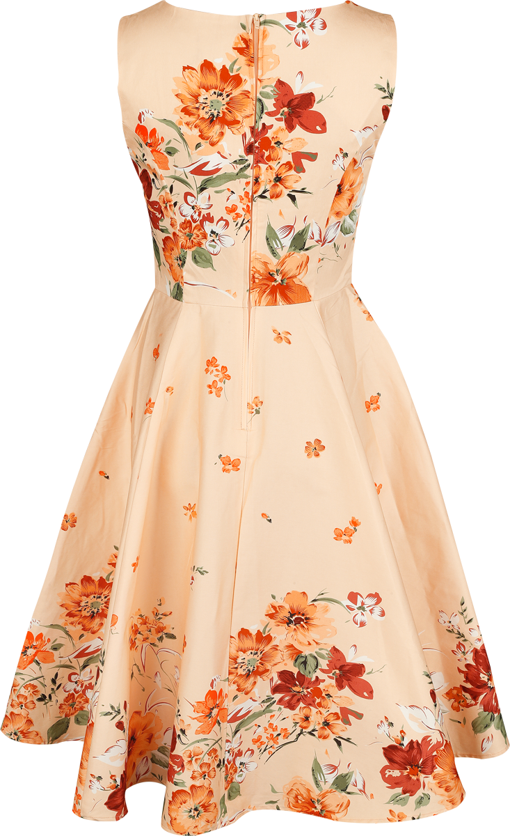 Robe mi-longue  de H&R London - Jade Floral Swing Dress - XS à M - pour Femme - multicolore - H&R London - View 2