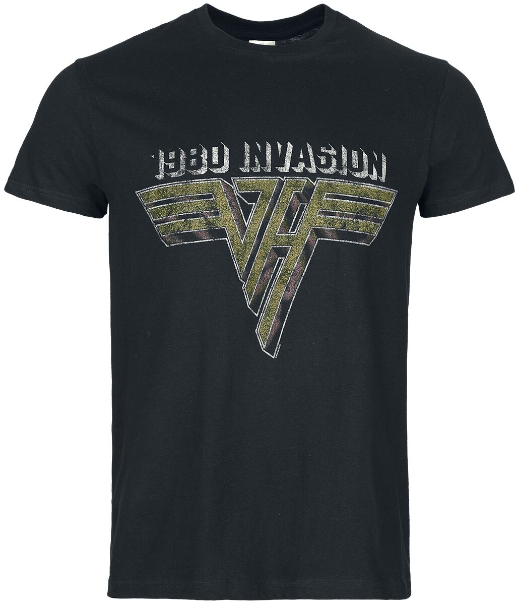 T-Shirt Manches courtes  de Van Halen - Van Halen '80 Invasion - S à 3XL - pour Homme - noir - Van Halen