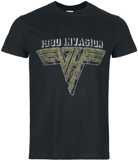 T-Shirt Manches courtes  de Van Halen - Van Halen '80 Invasion - S à 3XL - pour Homme - noir - Van Halen