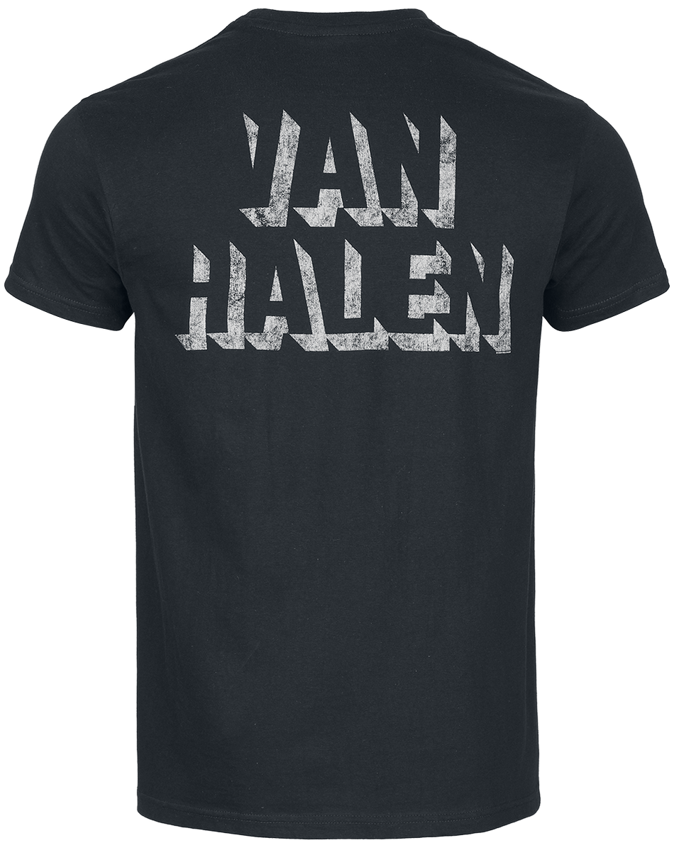 T-Shirt Manches courtes  de Van Halen - Van Halen '80 Invasion - S à 3XL - pour Homme - noir - Van Halen - View 2