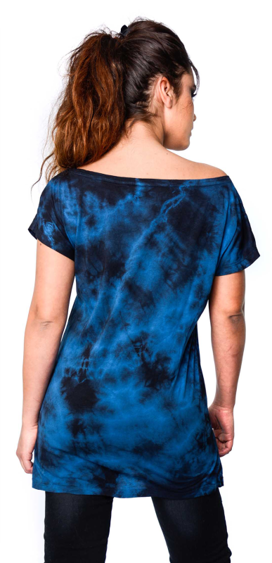 T-Shirt Manches courtes  de Rock Rebel by EMP - S à XXL - pour Femme - bleu - Rock Rebel by EMP - View 2