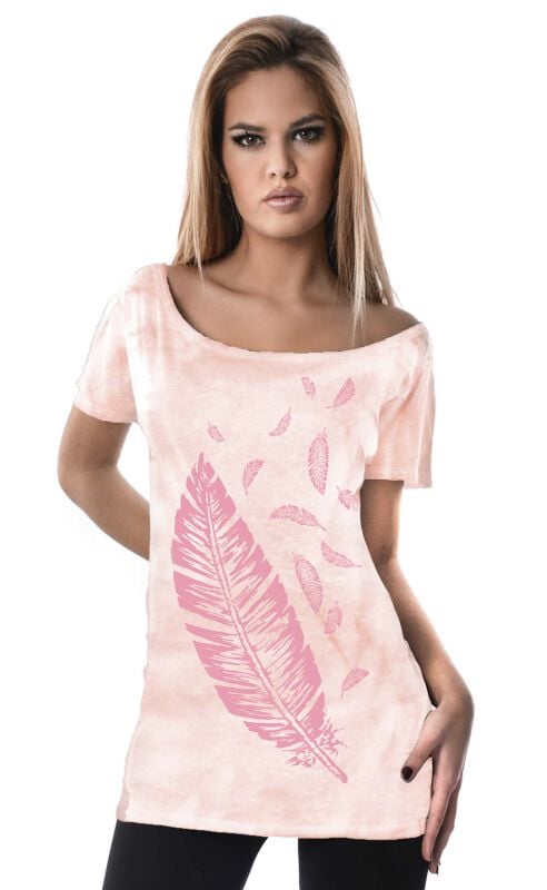 T-Shirt Manches courtes  de Full Volume by EMP - S - pour Femme - rose - Full Volume by EMP