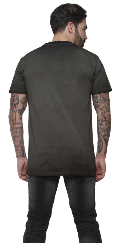 T-Shirt Manches courtes  de Black Premium by EMP - S à M - pour Homme - gris foncé - Black Premium by EMP - View 2