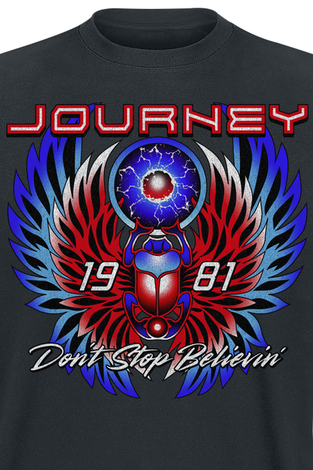 T-Shirt Manches courtes  de Journey - Believin - S à 3XL - pour Homme - noir - Journey - View 2
