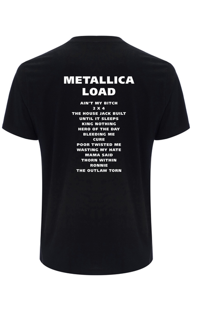T-Shirt Manches courtes  de Metallica - Load Tracklist - S à 3XL - pour Homme - noir - metallica - View 2