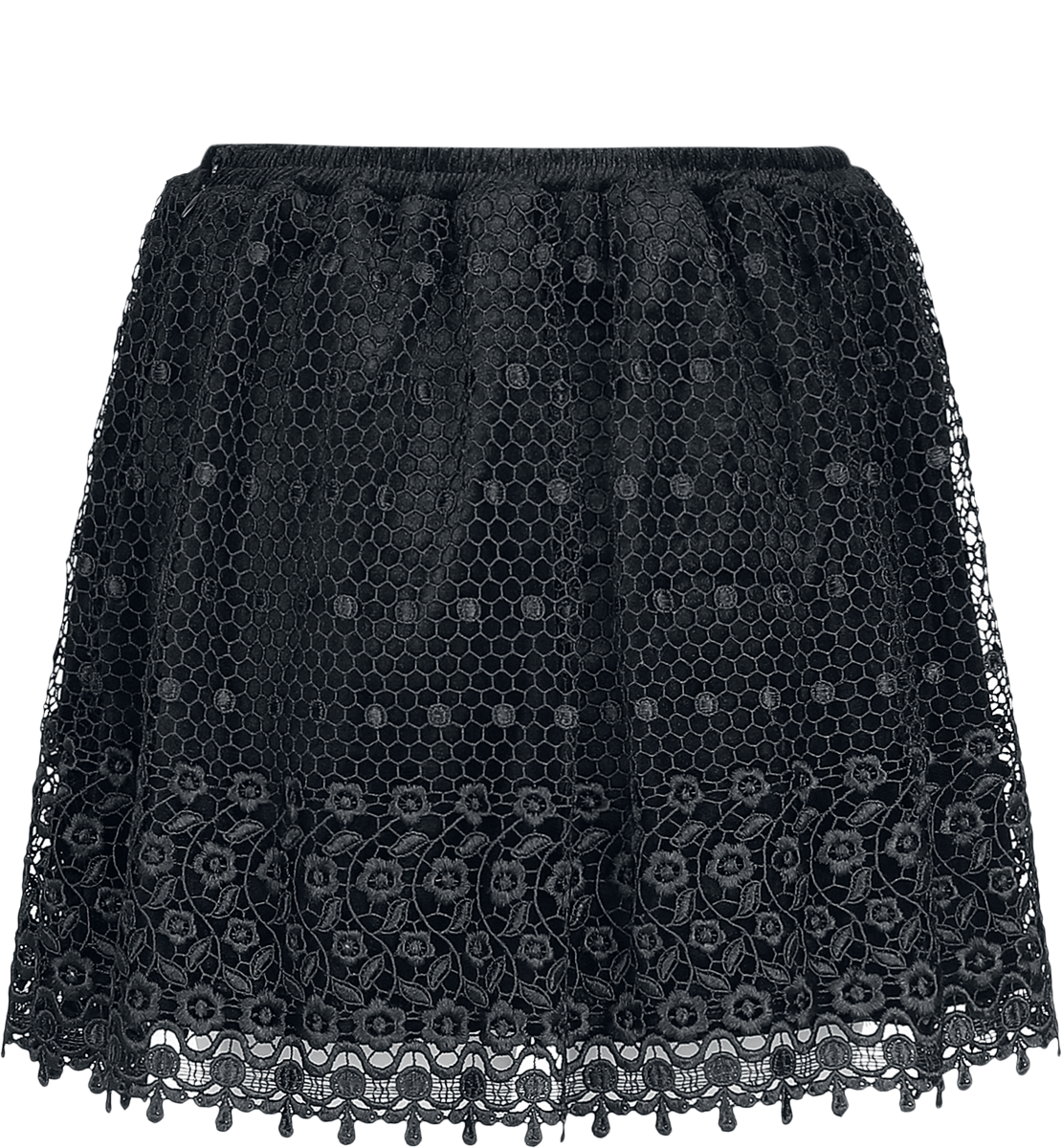 Jupe courte Gothic de Sinister Gothic - Jupe Gothique - XS à M - pour Femme - noir - Sinister Gothic - View 2