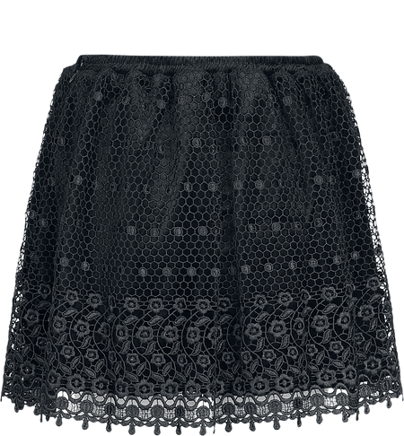 Jupe courte Gothic de Sinister Gothic - Jupe Gothique - XS à M - pour Femme - noir - Sinister Gothic - View 2