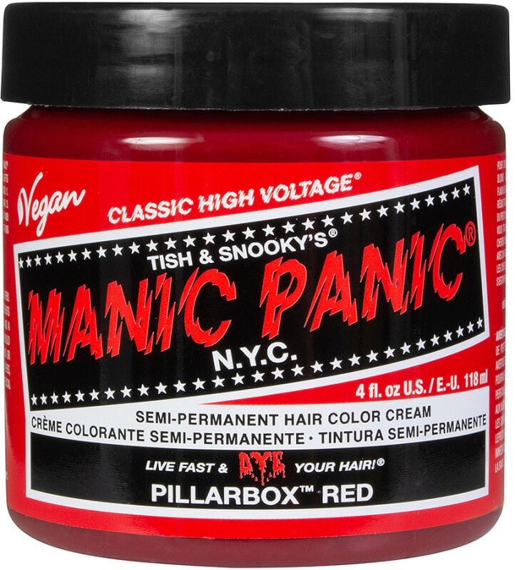 Teinture pour cheveux Fun de Manic Panic - Pillarbox Red - Classic - pour Unisexe - rouge - Manic Panic