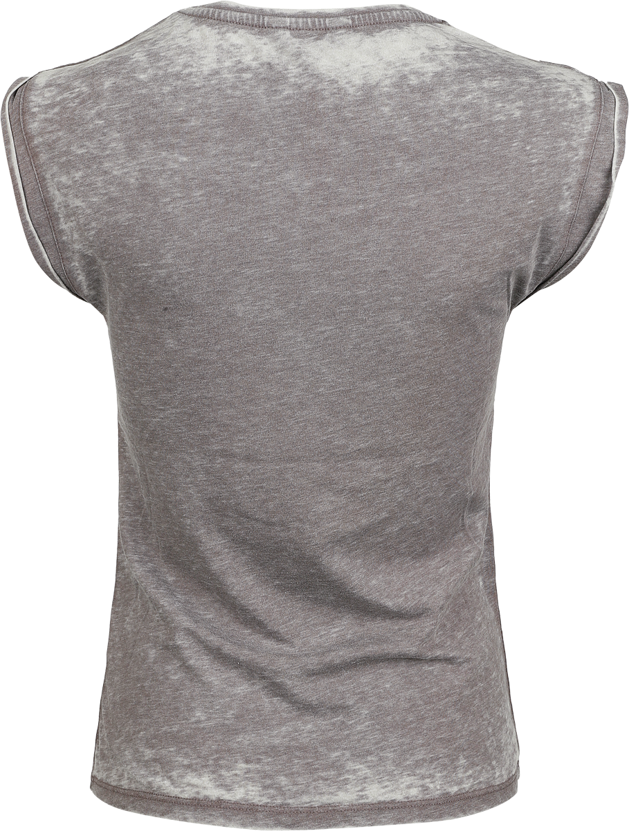 Top Rockabilly de Queen Kerosin - Wild Free - M à XXL - pour Femme - gris - Queen Kerosin - View 2