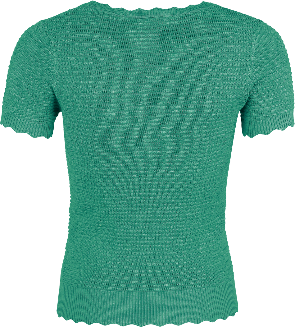 T-Shirt Manches courtes  de Voodoo Vixen - T-Shirt Bords Froncés - M à XXL - pour Femme - bleu - Voodoo Vixen - View 2