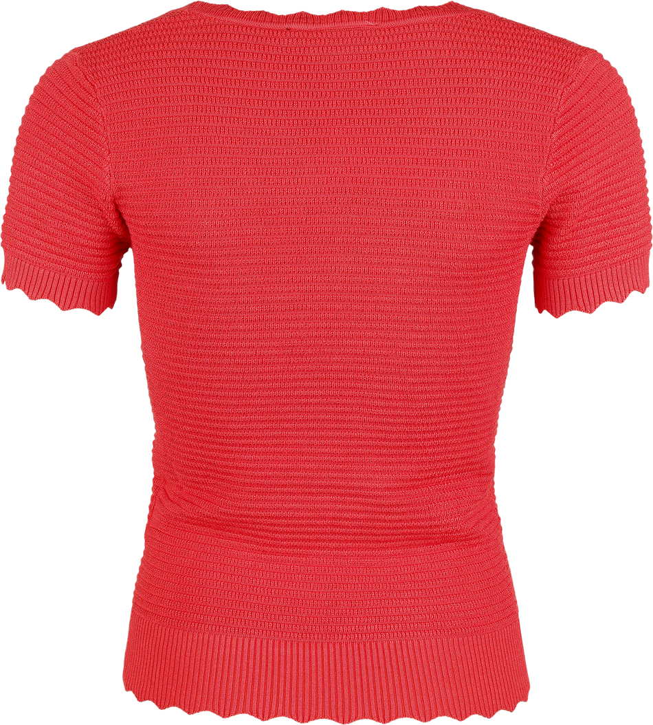 T-Shirt Manches courtes  de Voodoo Vixen - T-Shirt Bords Froncés - S à XXL - pour Femme - rose - Voodoo Vixen - View 2