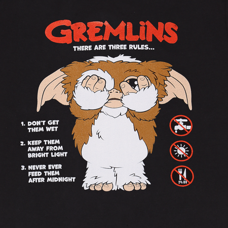 T-Shirt Manches courtes  de Gremlins - The Rules - S à XXL - pour Homme - noir - Gremlins - View 2