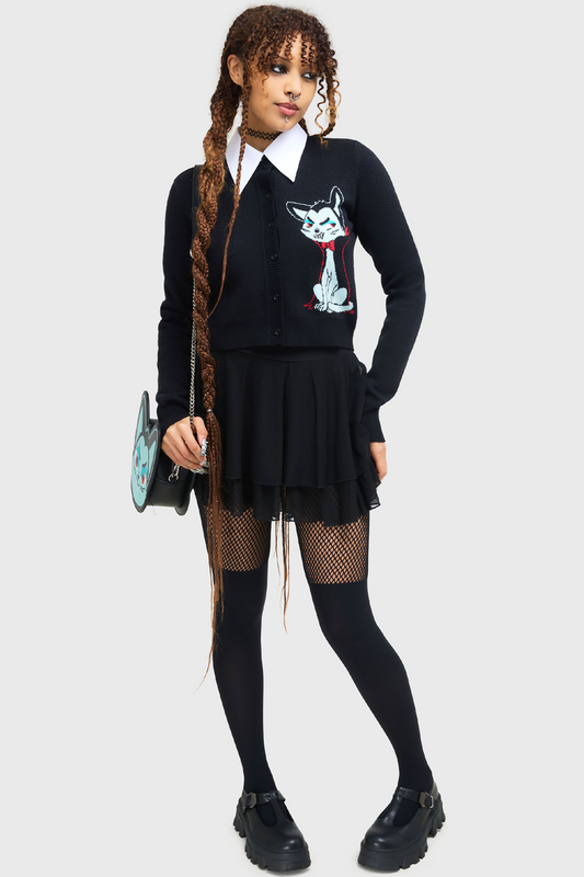 Gilets & Ponchos Gothic de THE VAMPURR by KILLSTAR - Do Not Touch Me Cardgian - XS à XXL - pour Femme - noir - THE VAMPURR by KILLSTAR - View 2