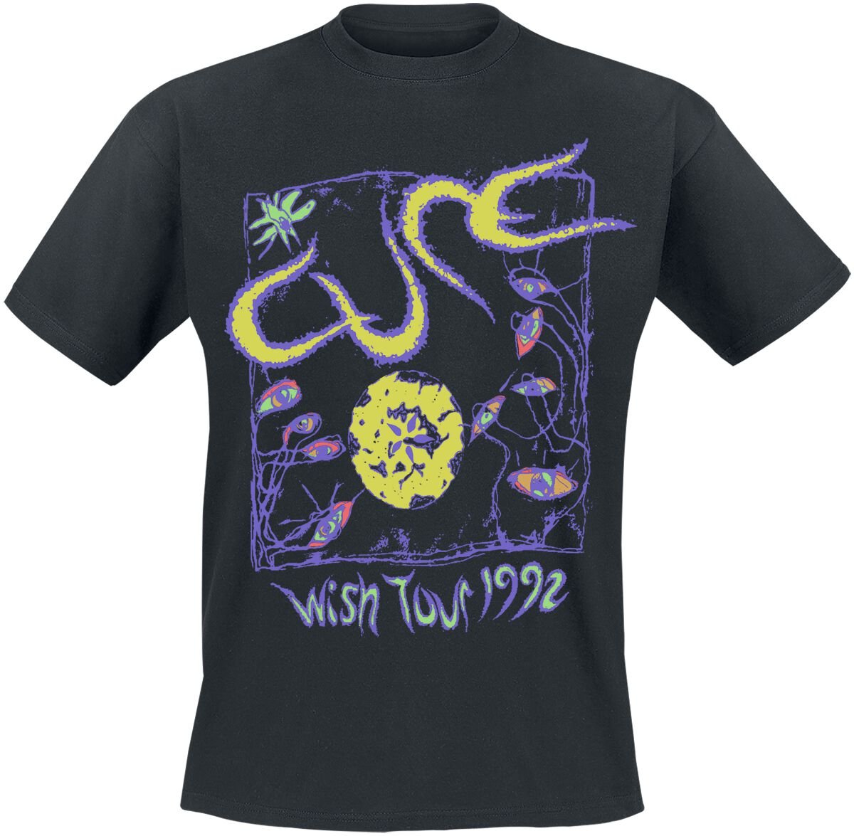 T-Shirt Manches courtes  de The Cure - Tour '92 - S à 4XL - pour Homme - noir - The Cure