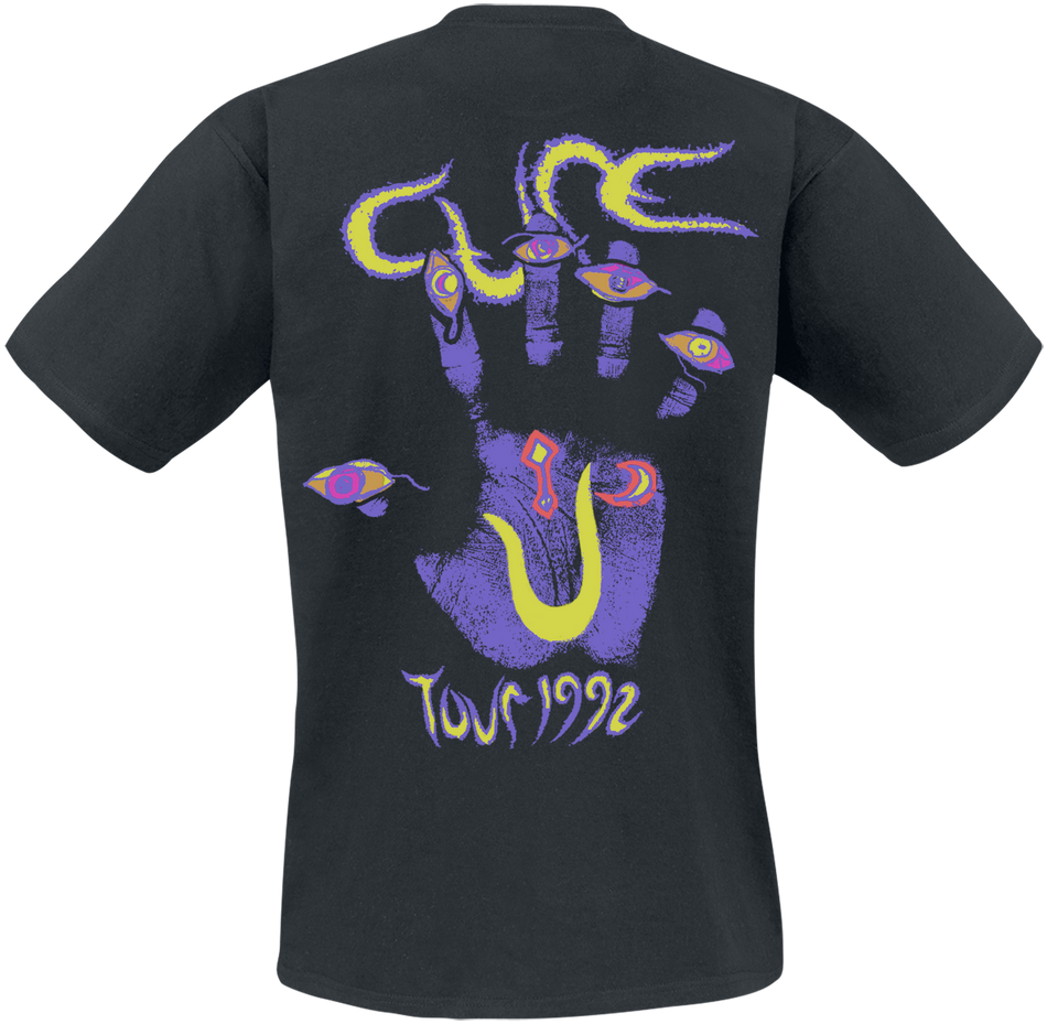T-Shirt Manches courtes  de The Cure - Tour '92 - S à 4XL - pour Homme - noir - The Cure - View 2