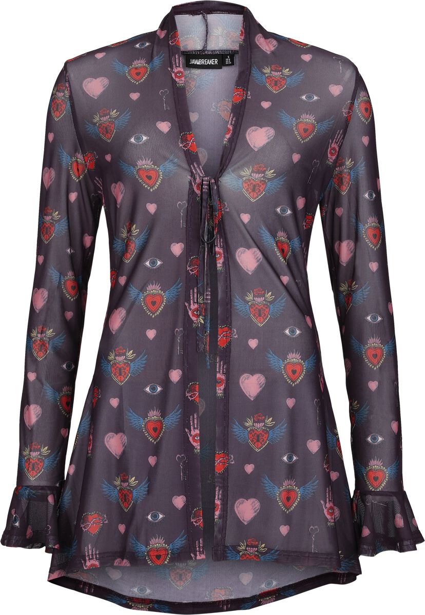 Gilets & Ponchos Rockabilly de Jawbreaker - Alchemy Hearts - Gilet Oversize - S à XL - pour Femme - multicolore - Jawbreaker