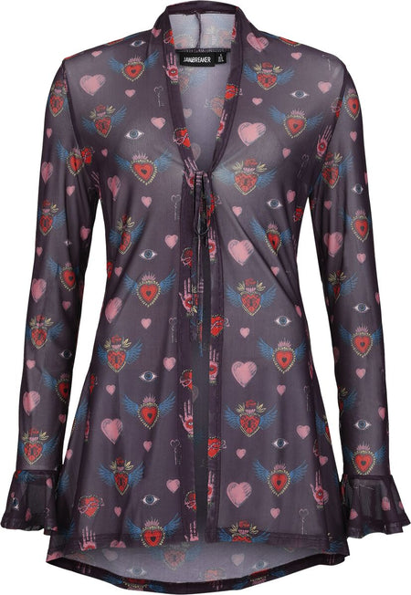 Gilets & Ponchos Rockabilly de Jawbreaker - Alchemy Hearts - Gilet Oversize - S à XL - pour Femme - multicolore - Jawbreaker
