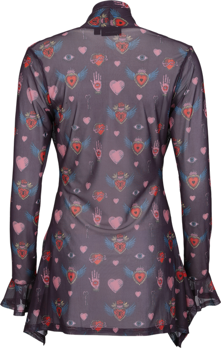 Gilets & Ponchos Rockabilly de Jawbreaker - Alchemy Hearts - Gilet Oversize - S à XL - pour Femme - multicolore - Jawbreaker - View 2