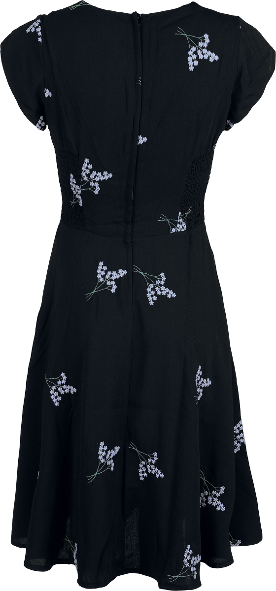 Robe mi-longue Rockabilly de Voodoo Vixen - Lavande - Robe Évasée - XS à 4XL - pour Femme - noir - Voodoo Vixen - View 2