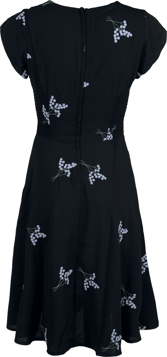 Robe mi-longue Rockabilly de Voodoo Vixen - Lavande - Robe Évasée - XS à XXL - pour Femme - noir - Voodoo Vixen - View 2