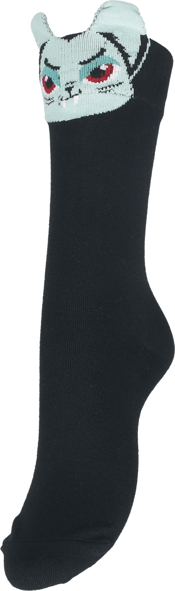 Chaussettes montantes Gothic de THE VAMPURR by KILLSTAR - The Vampurr Knee High Socks - Standard - pour Femme - noir - THE VAMPURR by KILLSTAR - View 2