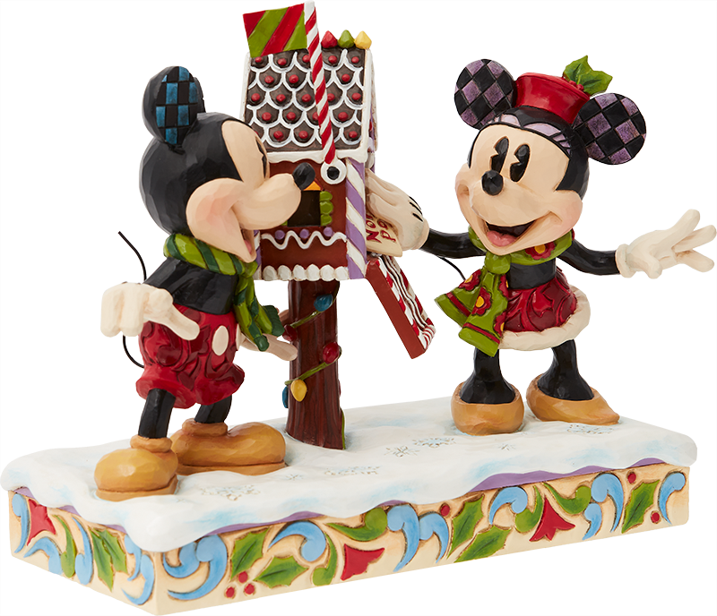 Statuette Disney de Mickey & Minnie Mouse - Mickey & Minnie - Lettre de Noël - pour Unisexe - multicolore - Mickey & Minnie Mouse - View 2