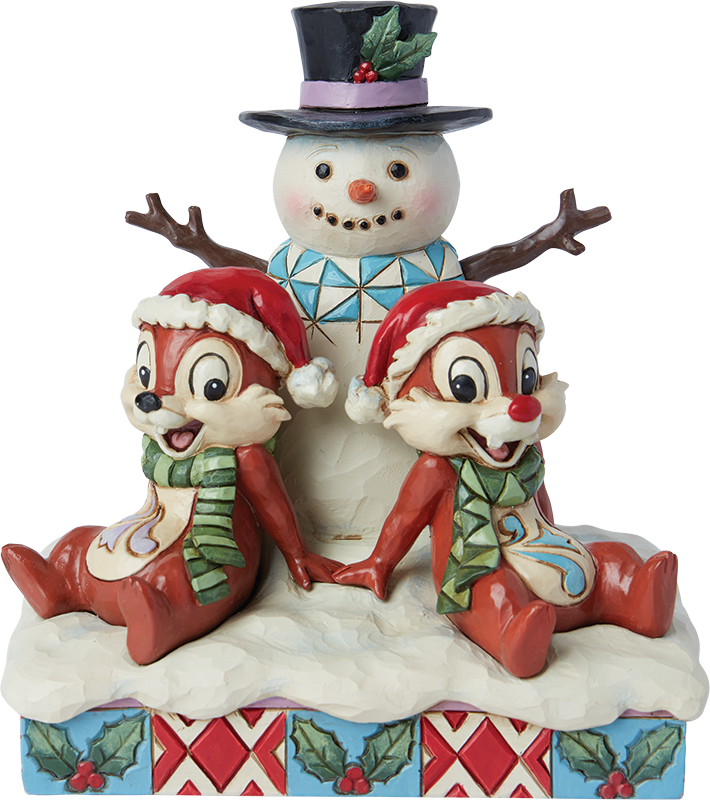 Statuette Disney de Tic & Tac - Tic & Tac avec Bonhomme de Neige - pour Unisexe - multicolore - Tic & Tac - View 2