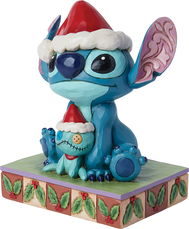 Statuette Disney de Lilo & Stitch - Figurine Stitch Noël & Souillon - pour Unisexe - multicolore - Lilo & Stitch - View 2
