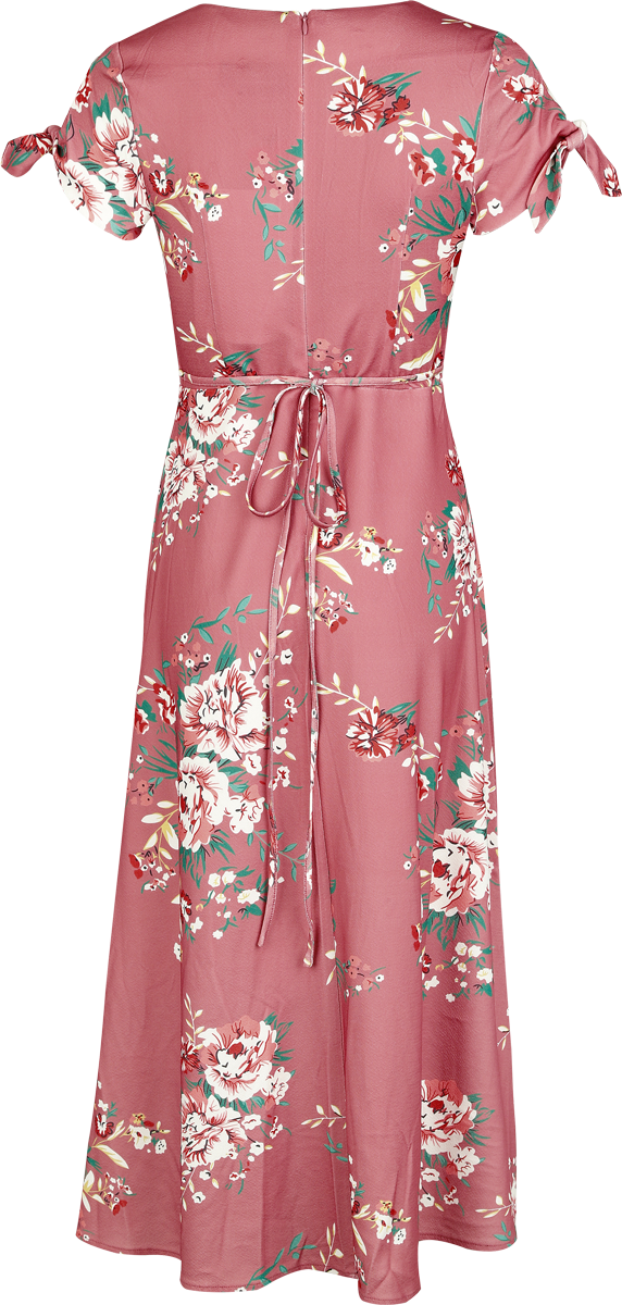 Robe longue  de Voodoo Vixen - Floral - Robe Mi-Longue Manches Nouées - XS à 4XL - pour Femme - multicolore - Voodoo Vixen - View 2