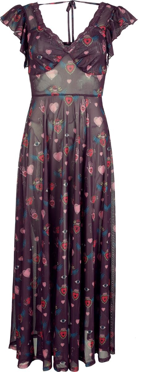 Robe longue  de Jawbreaker - Alchemy Heats - Robe Longue Mesh - XS à L - pour Femme - multicolore - Jawbreaker