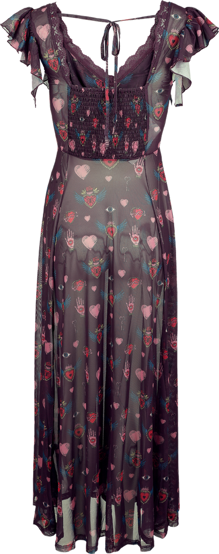 Robe longue  de Jawbreaker - Alchemy Heats - Robe Longue Mesh - XS à L - pour Femme - multicolore - Jawbreaker - View 2