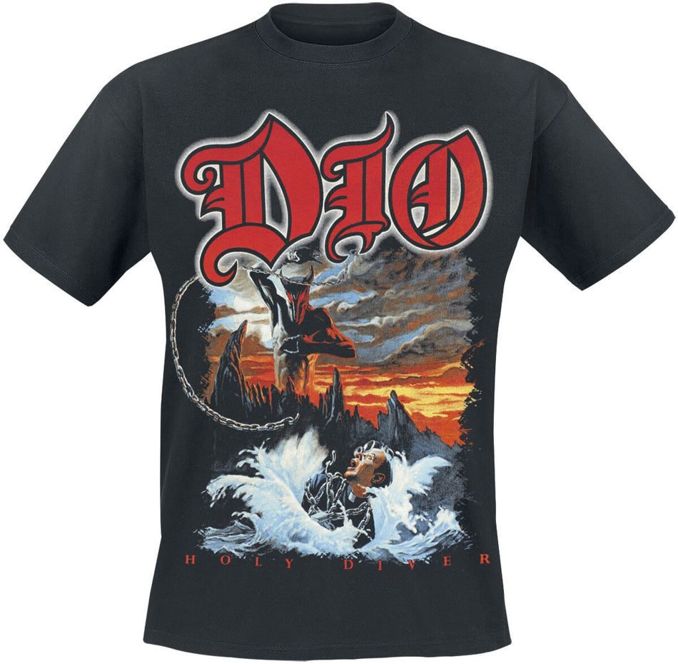 T-Shirt Manches courtes  de Dio - Holy diver - S à 5XL - pour Homme - noir - Dio