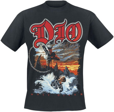 T-Shirt Manches courtes  de Dio - Holy diver - S à 5XL - pour Homme - noir - Dio