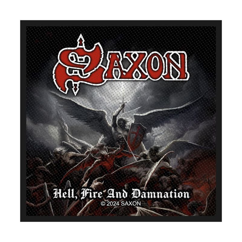 Patch  de Saxon - Hell, fire and damnation - pour Unisexe - multicolore - Saxon