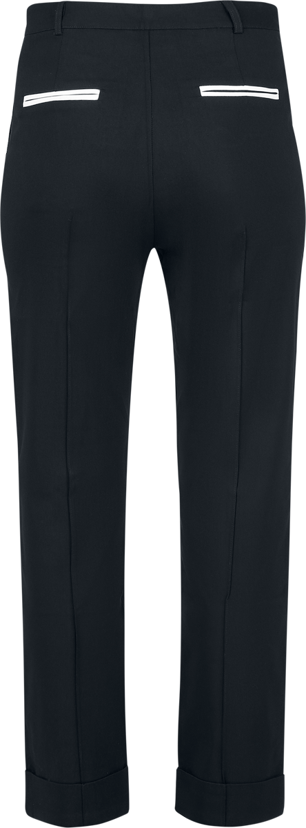 Pantalon en toile Gothic de Jawbreaker - Western Bull Trousers - XS à XXL - pour Femme - noir - Jawbreaker - View 2